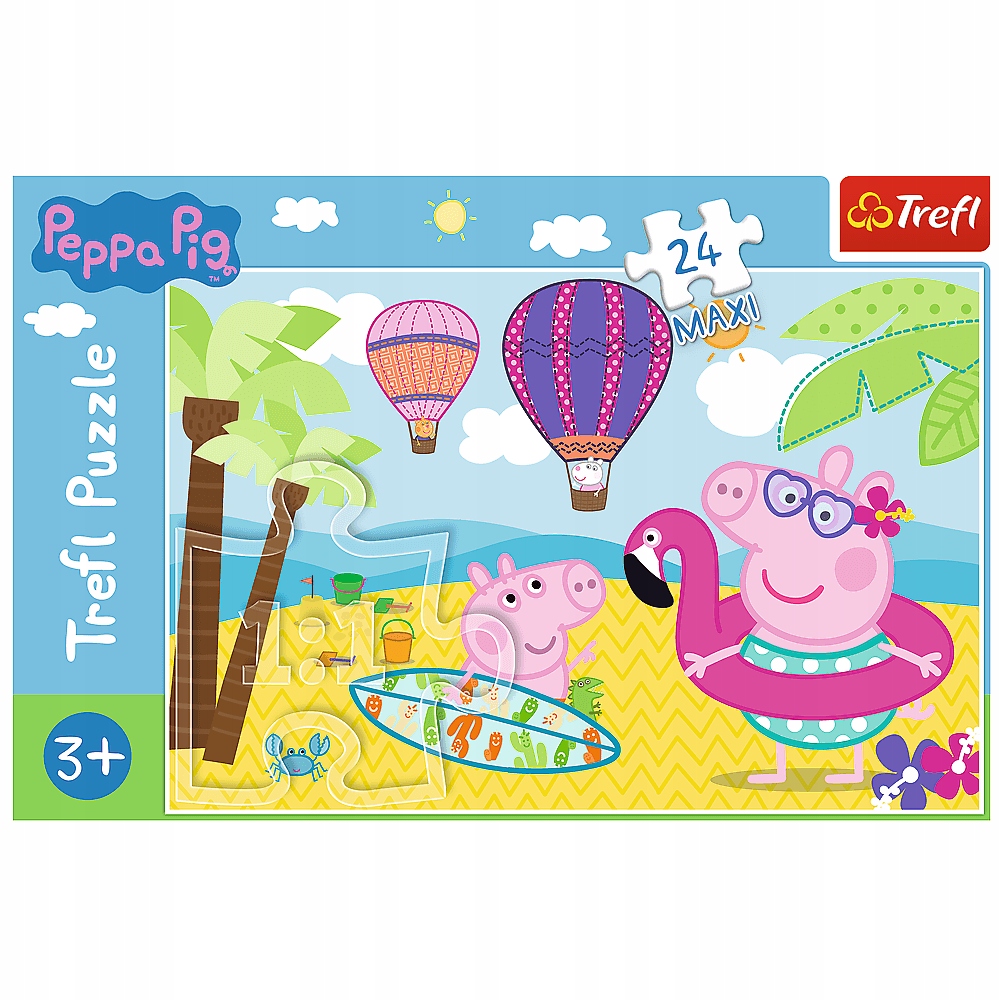 Puzzle Trefl Maxi Świnka Peppa na wakacjach Kod producenta 14293