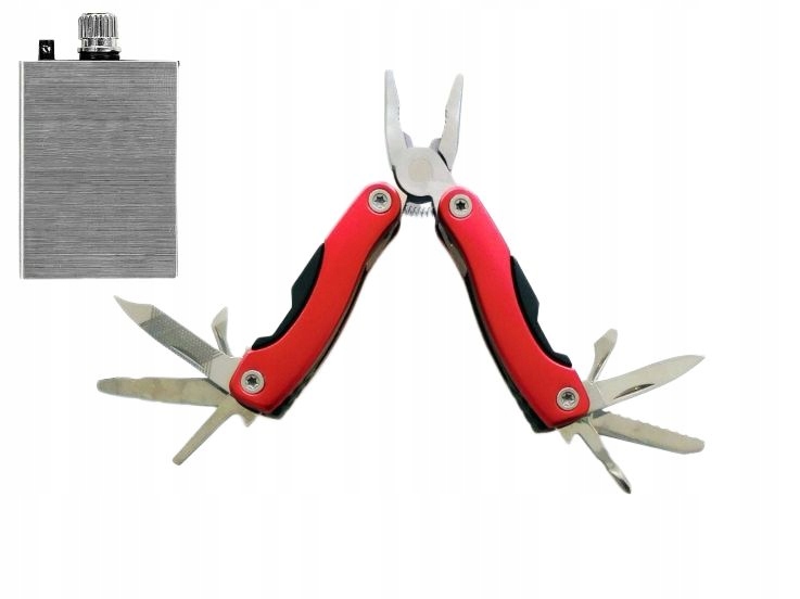 

Multitool mini scyzoryk składany czerwony