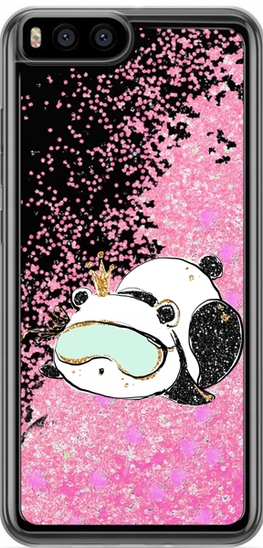

Etui płynny brokat Panda Sen do Xiaomi Mi 6