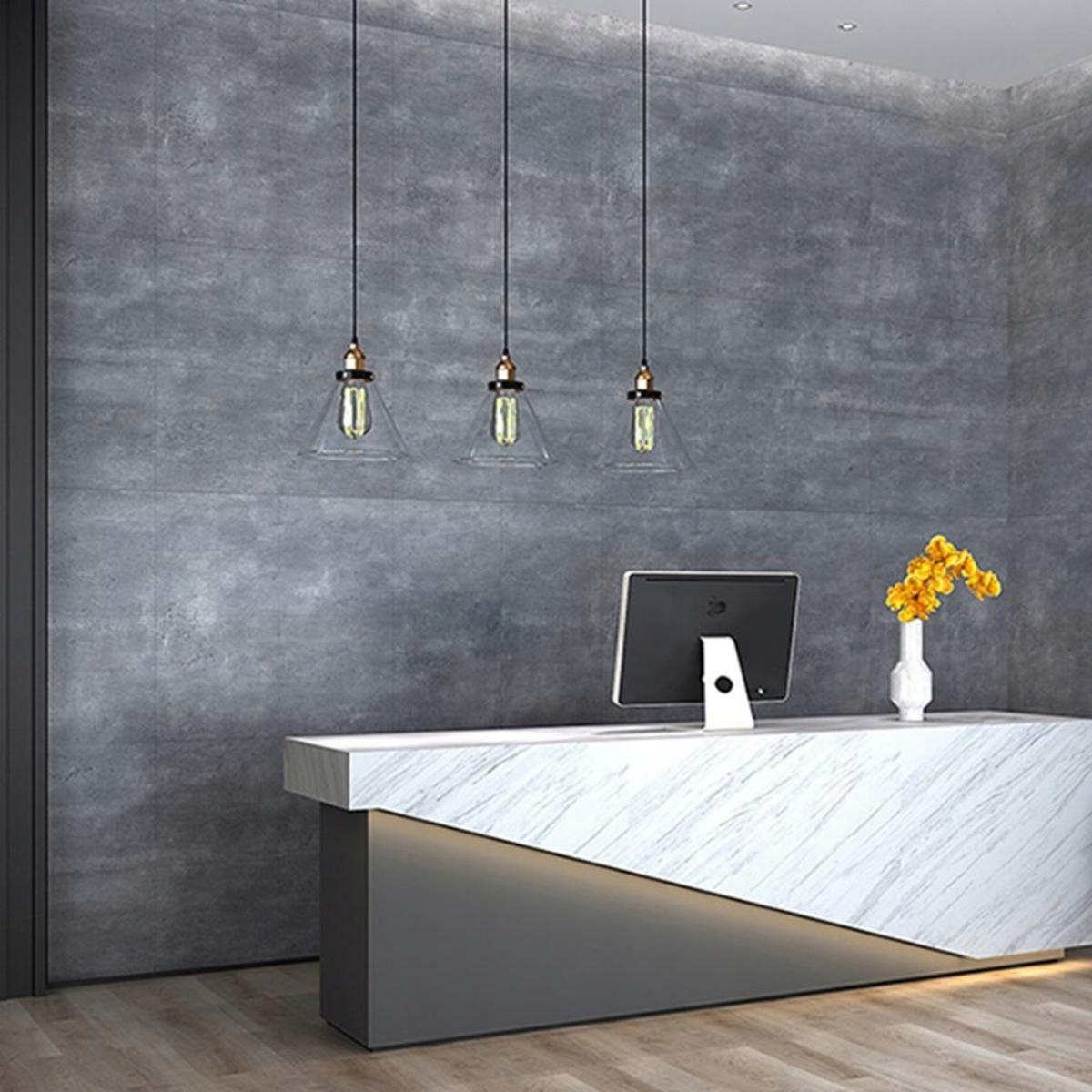 Płytka winylowa samoprzylepna podłogowa Marmur Ciemnoszary 60x30 cm Producent inny