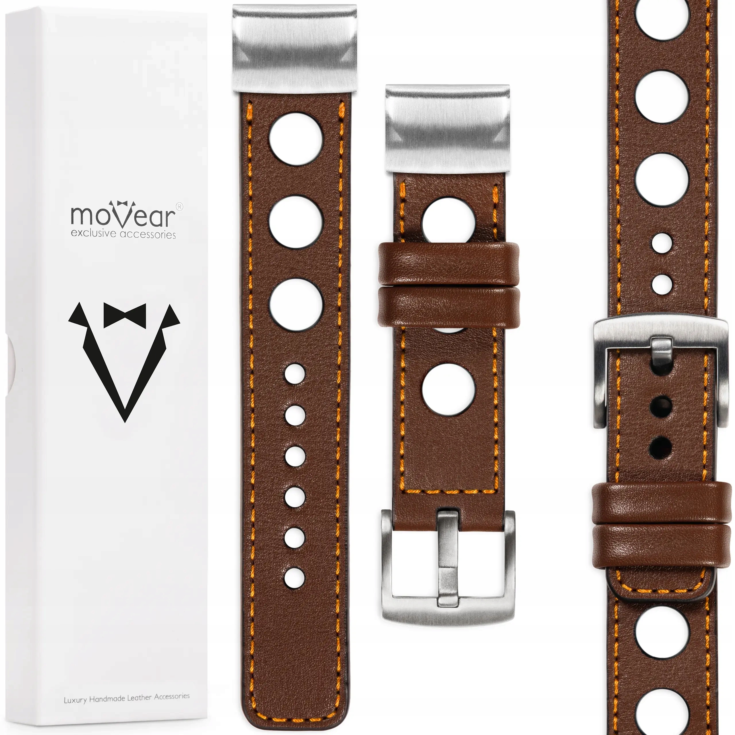 Kožený řemínek pro Garmin QuickFit 22 mm Fenix 8 7 6 5 Epix exkluzivní