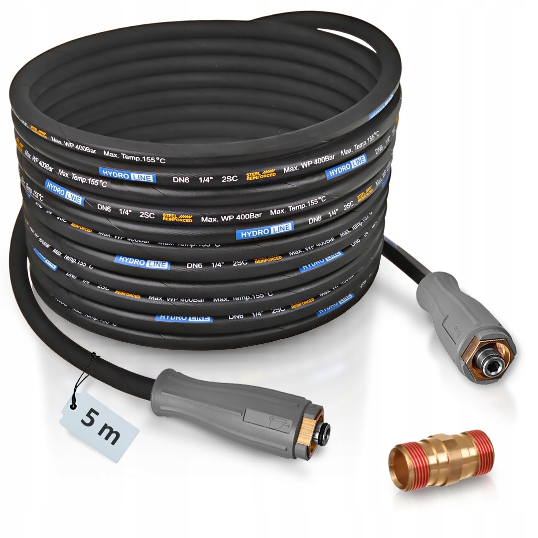 Hadice 5 m pro myčku Karcher Hd Hds, prodlužovací kabel Easy!Lock DN6 400 bar