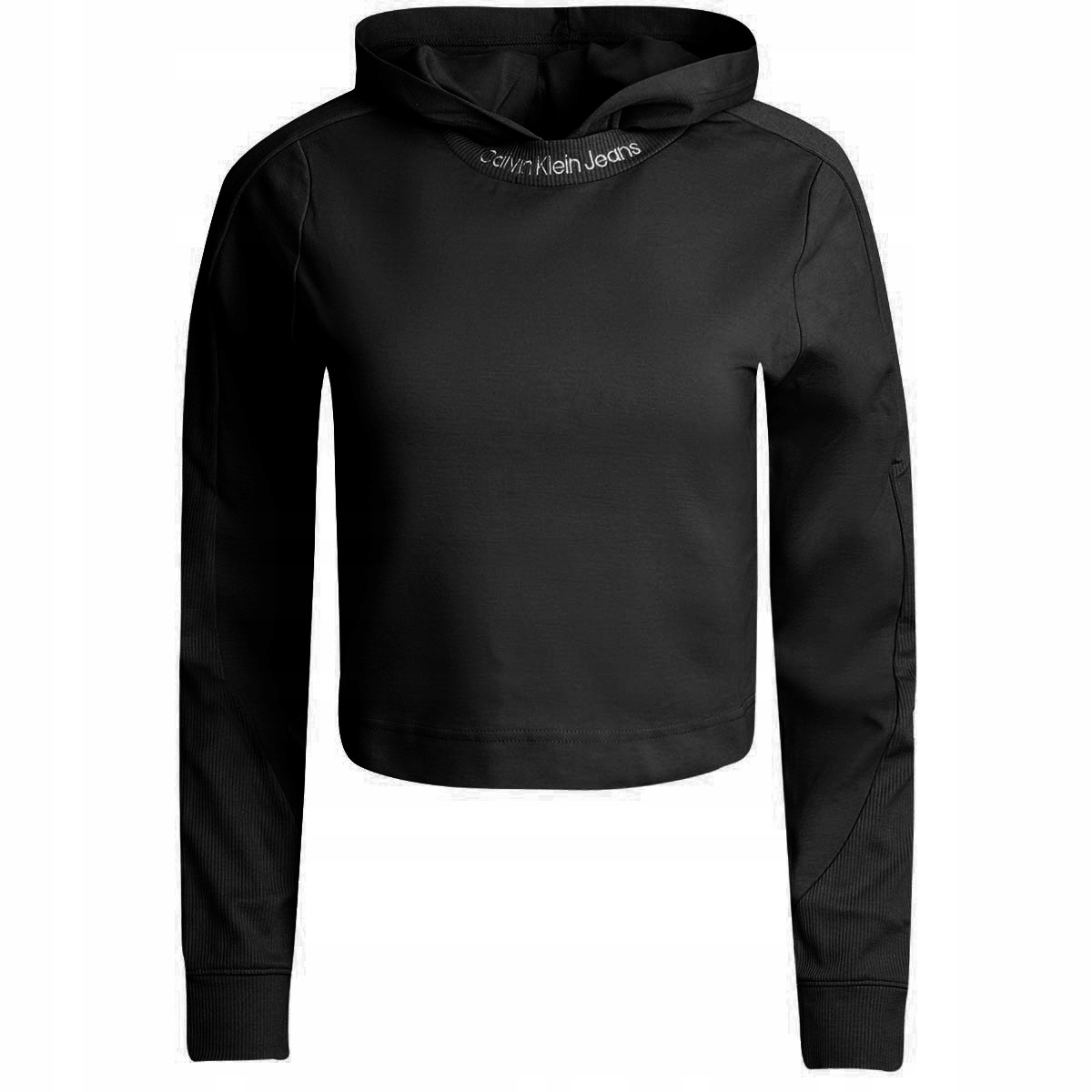 Calvin Klein Bluza Damska Rib MIX Czarna r.S