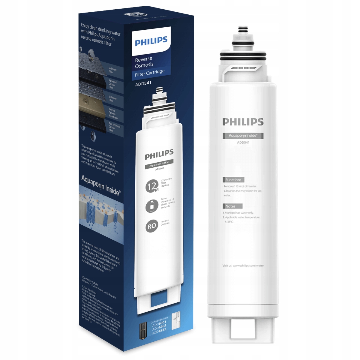 Filtračná vložka do distribútora vody Philips ADD541RO Reverzná Osmóza 2000L