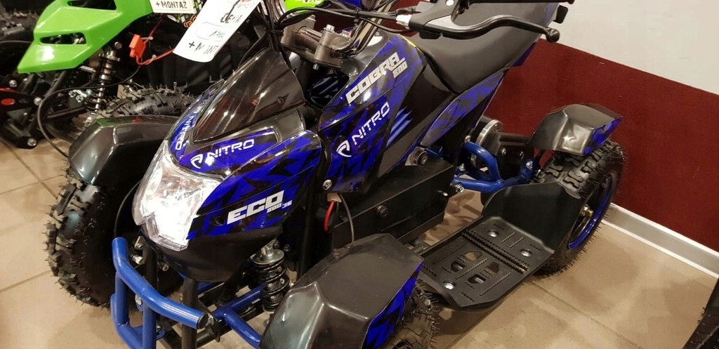 Cobra 800W 36V Elektryczny Quad dla Dziecka Kolor Zielony