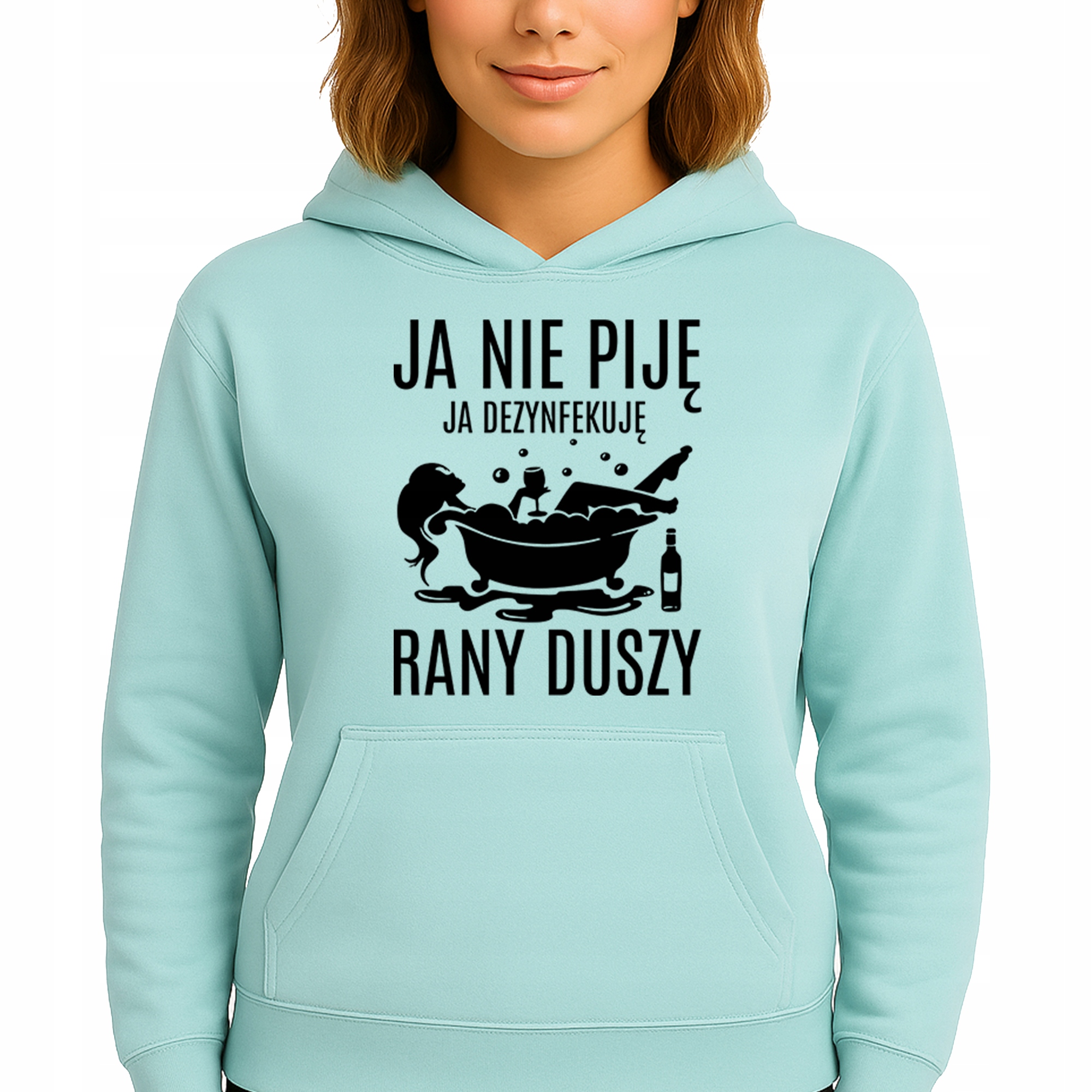 Mikina Mátová Hoodie Kapuce Bavlněná Dezinfikuje rány duše M