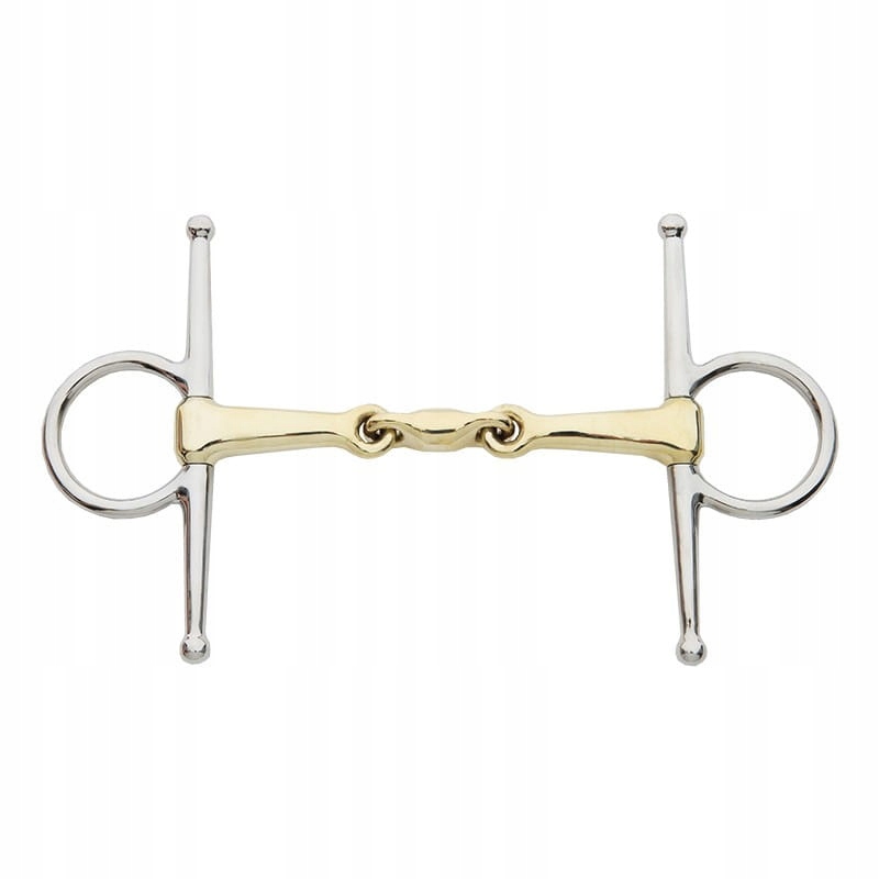 Wędzidło podwójne łamane Kavalkade z wąsami 13,5 cm