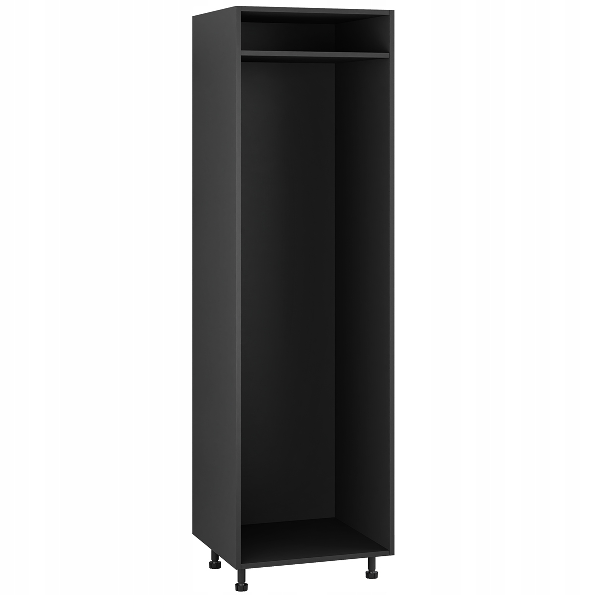 Korpus černá spodní kuchyňská skříňka pro vestavnou ledničku 60/207 s příslušenstvím