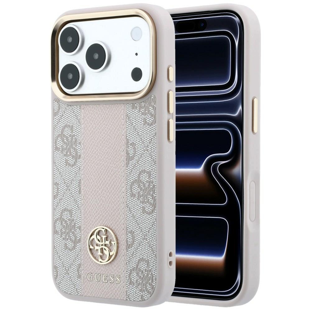 Pouzdro Guess 4G with Stripe Round Classic Logos MagSafe pro iPhone 17 Pro Max