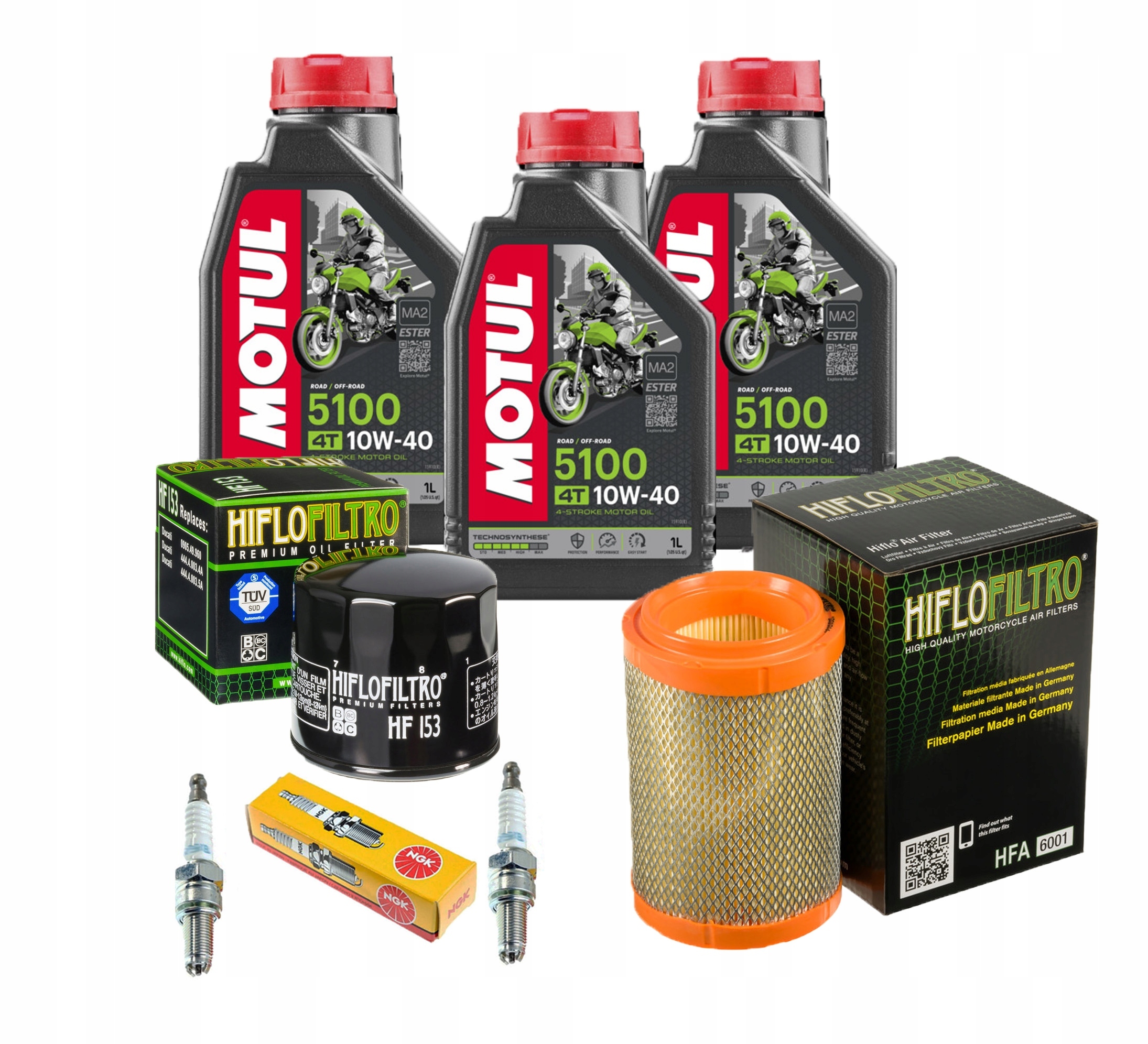 Olej Motul 5100 DUCATI MONSTER 696 Filtr Świeca