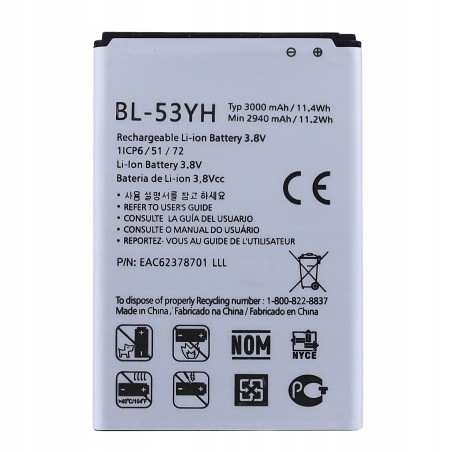 

Nowy Akumulator Lg G3 D855 BL-53YH