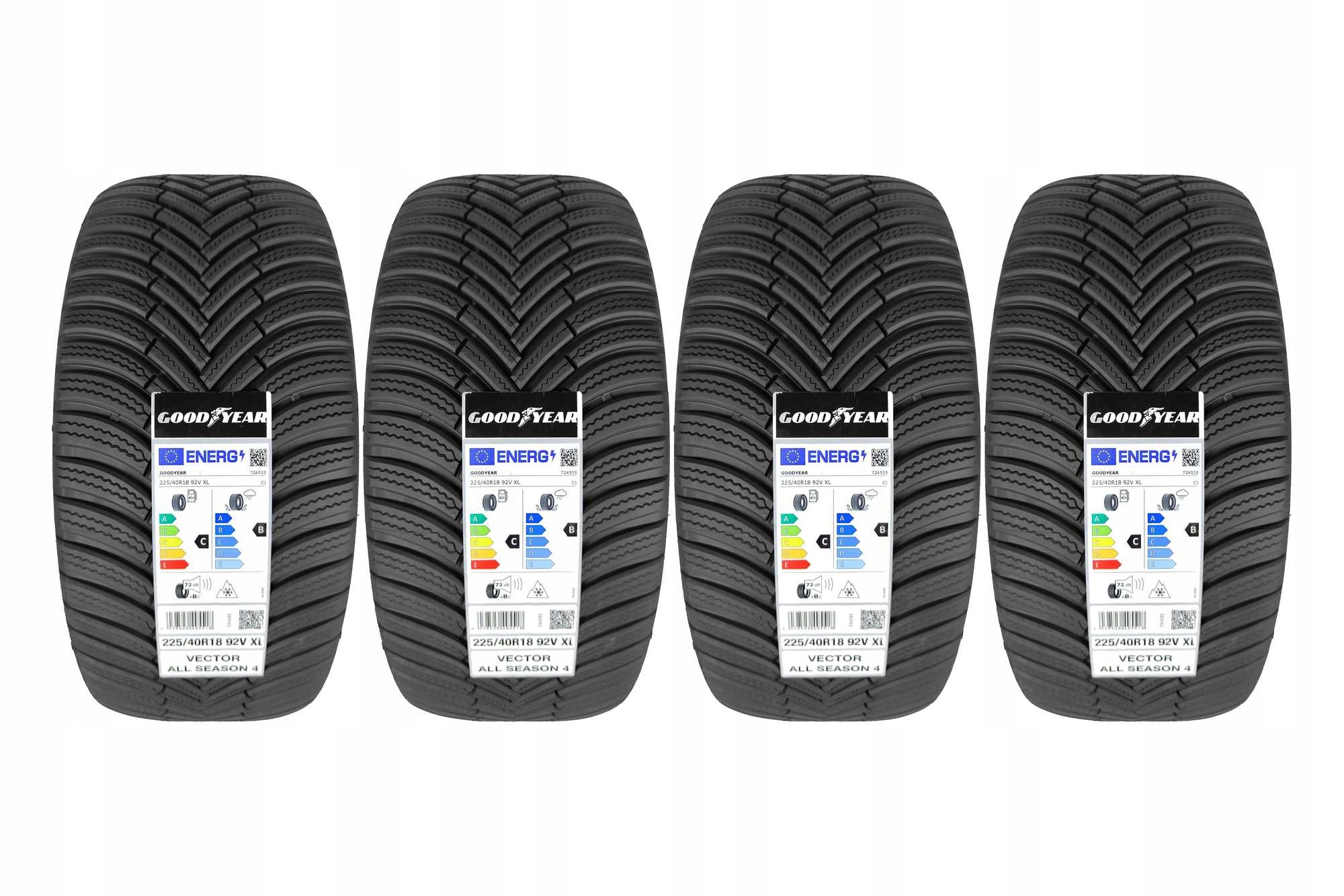 4 Opony całoroczne 225/40R18 Goodyear Vector All Season 4 2026