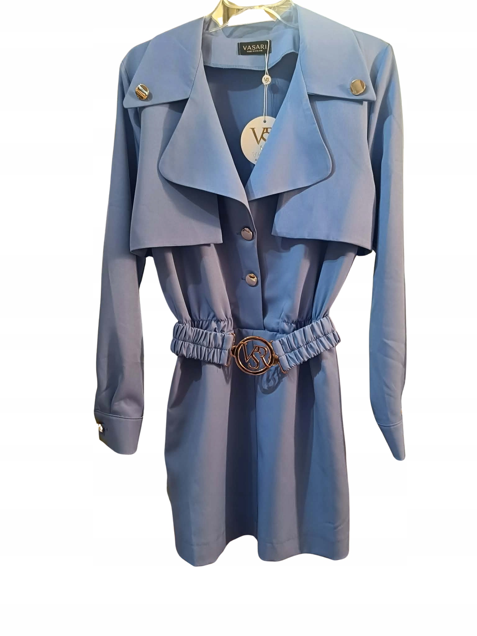 Dámská elegantní kombinéza s páskem šaty Vasari Marti modrá