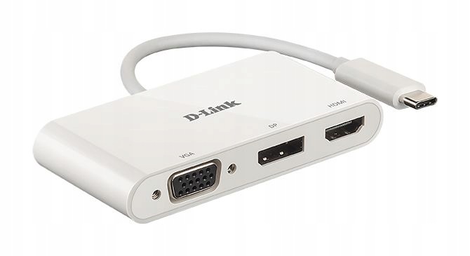 Adapter Usb-c na HDMI/VGA/DisplayPort D-Link DUB-V310 3-w-1
