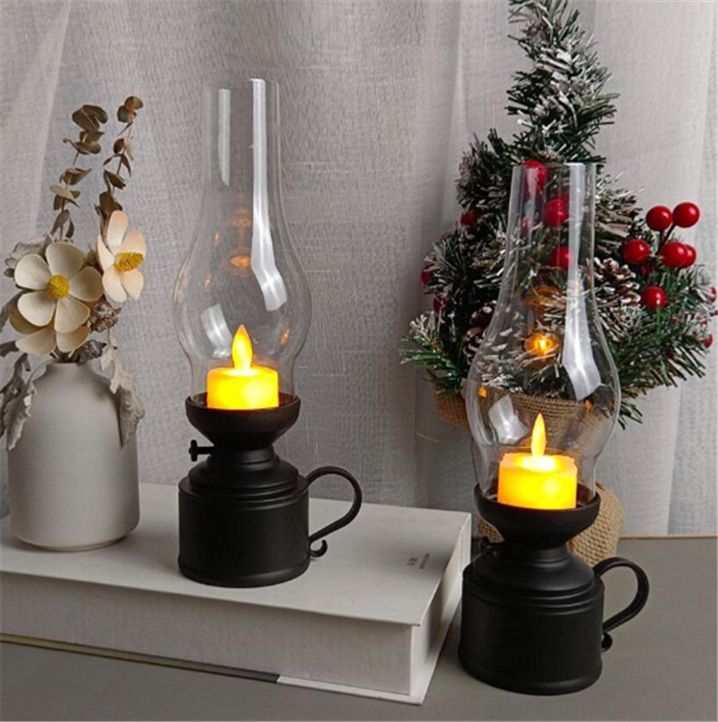 Lampa Naftowa Ogrodowy Świecznik LED Model 4852932335448792927