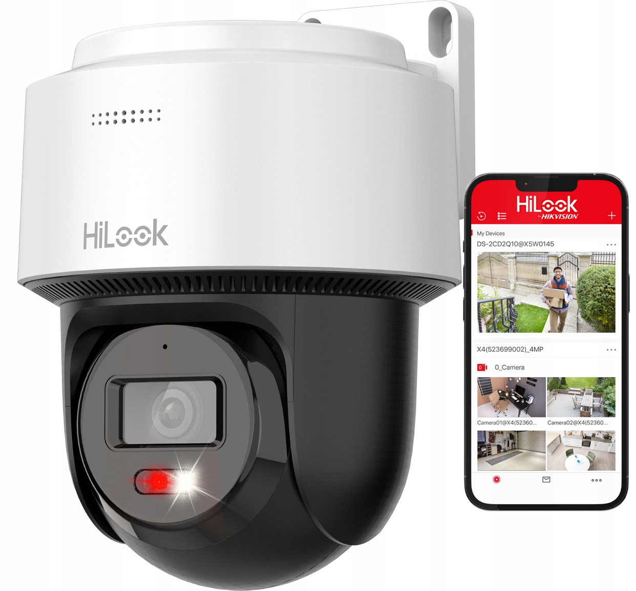 Otočná Ip kamera PoE 4MPX 2560x1440p PTZ-N2C400M-DE HiLook Hikvision