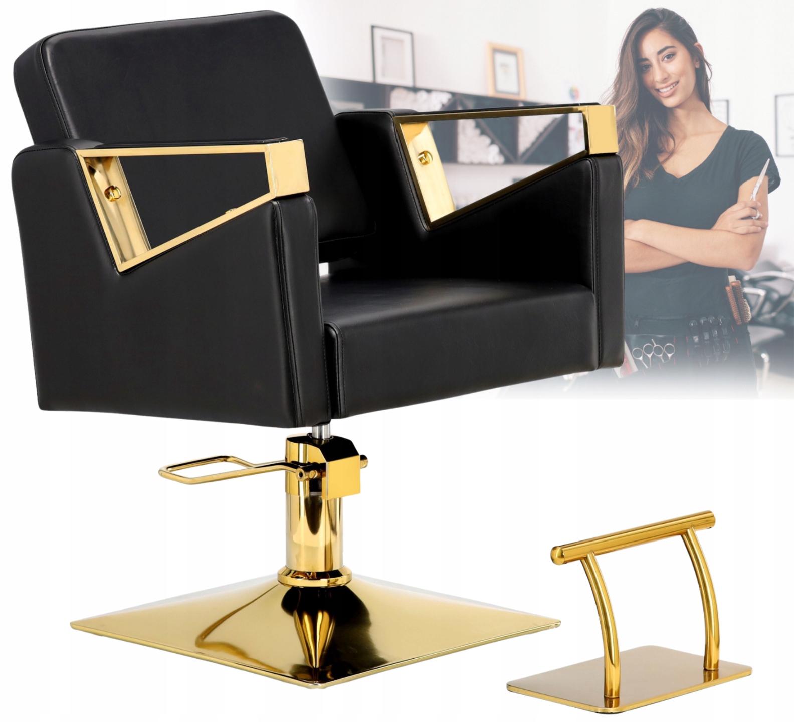 Kadeřnické hydraulické barberské křeslo pro kadeřnický salon Tomas