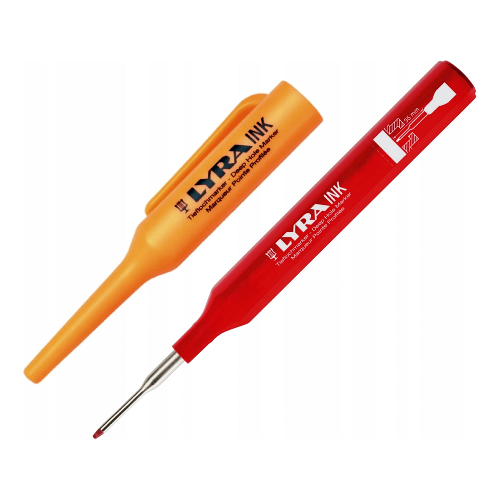 

Marker do głębokich otworów Lyra L4480017 Czerwony