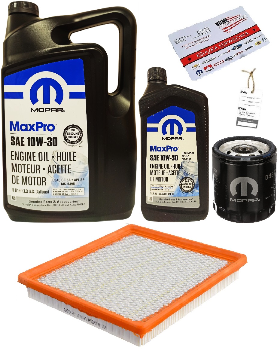 MOPAR 10W30 + FILTRY TOWN COUNTRY 4,0 2009R