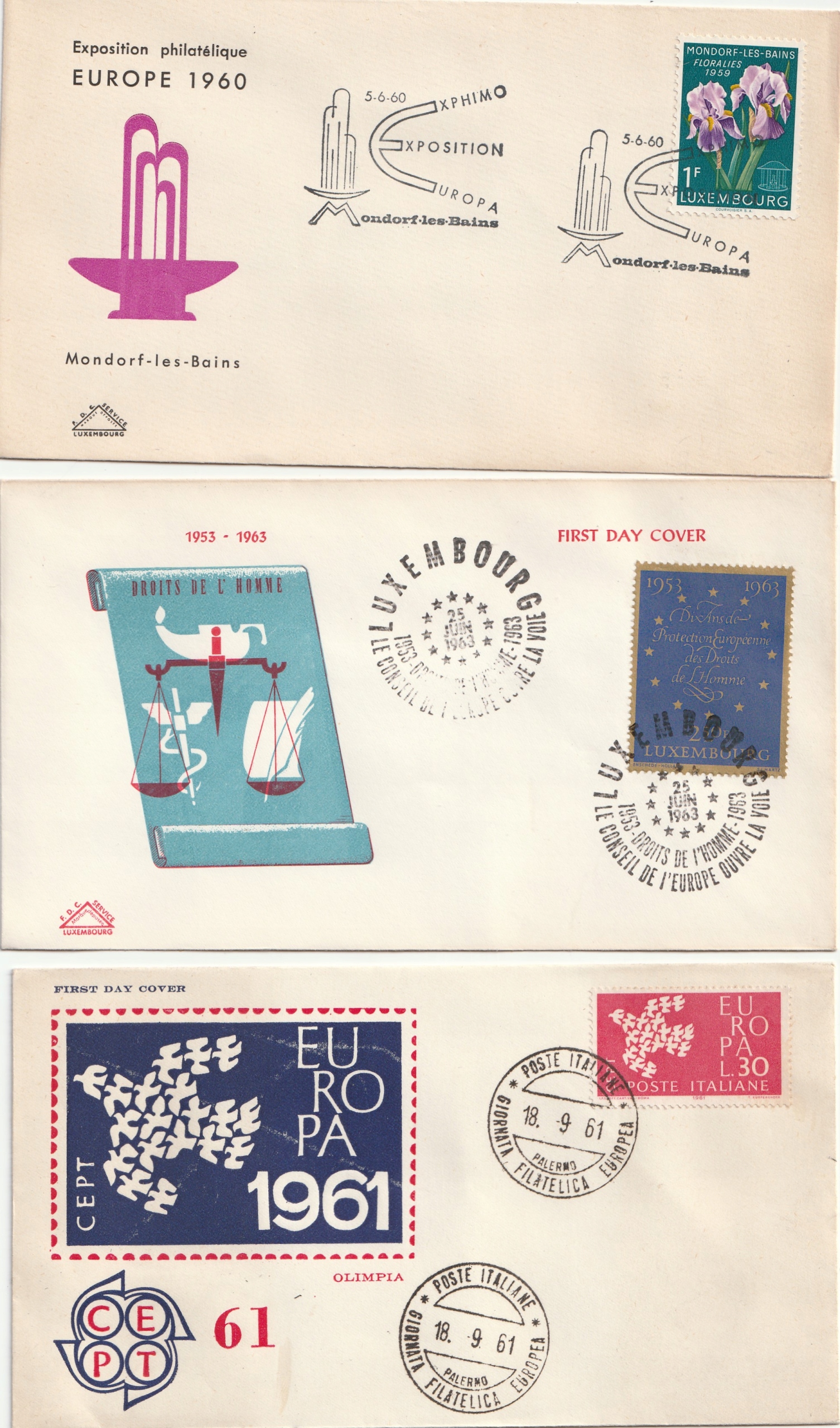 A 240. Lot FDC CEPT