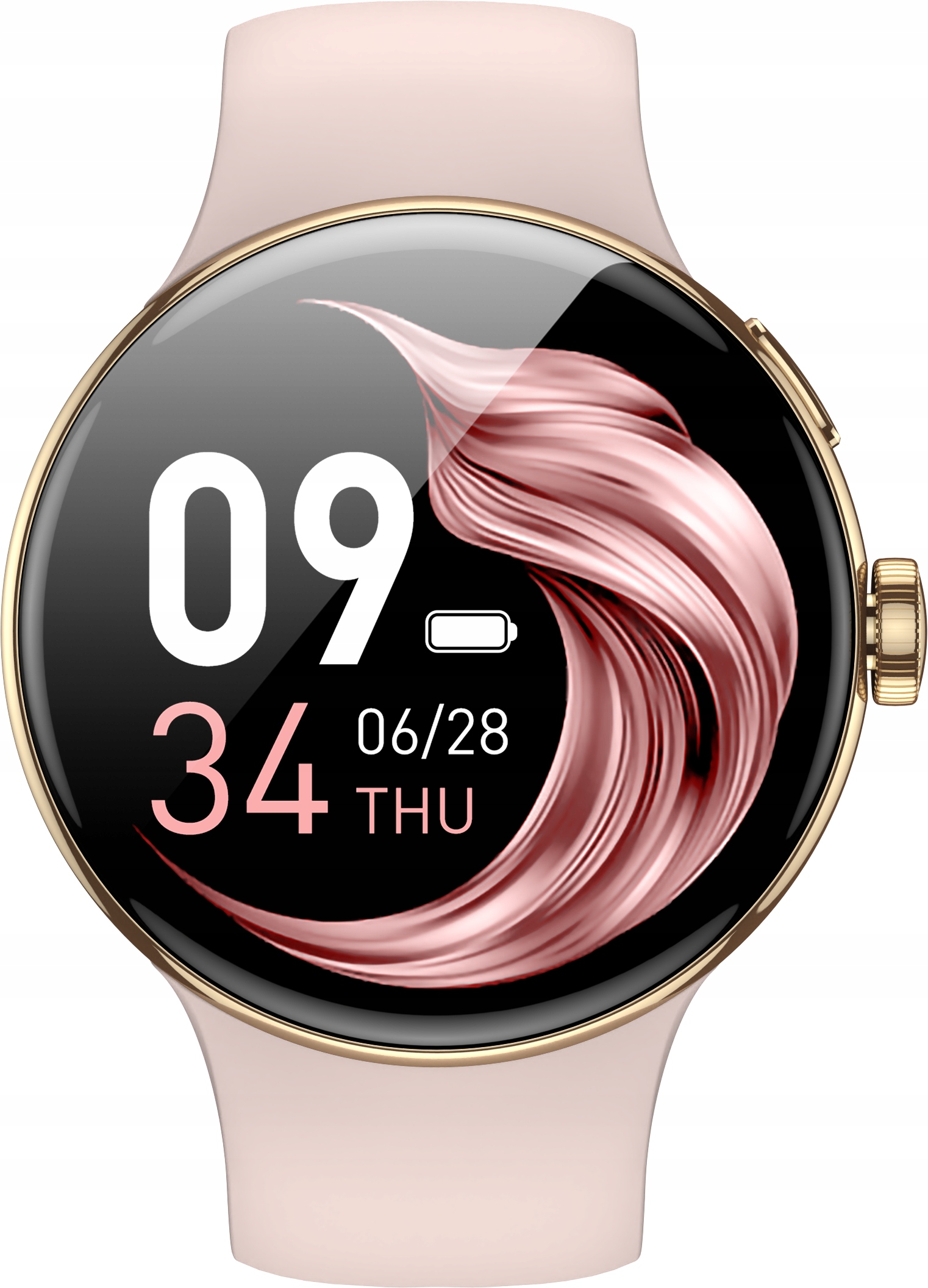 Chytré Hodinky Bluetooth Připojení Xinji Nothing 2 Zlaté Růžové