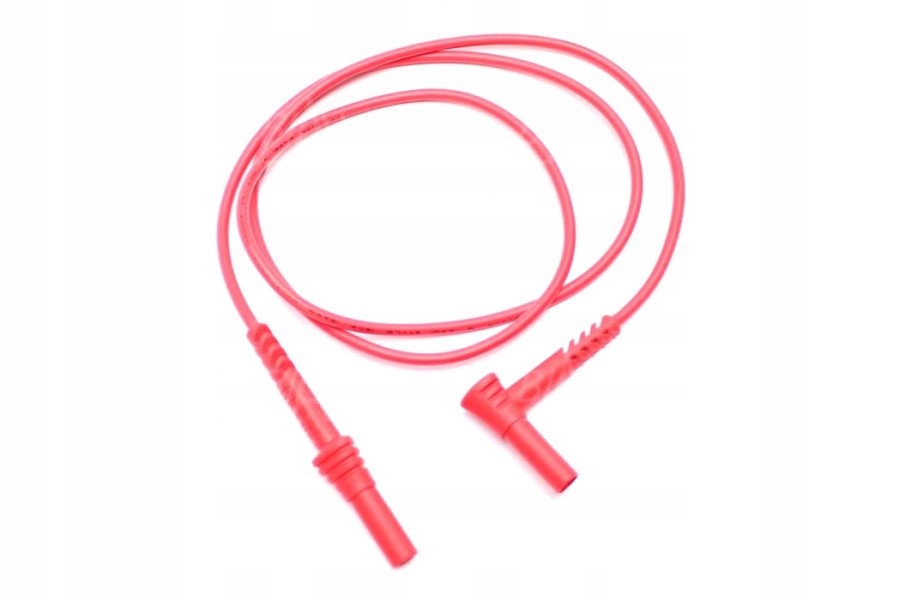 

Przewód Bezp Banan kątowy-prosty 4mm 10A Cat IV 60