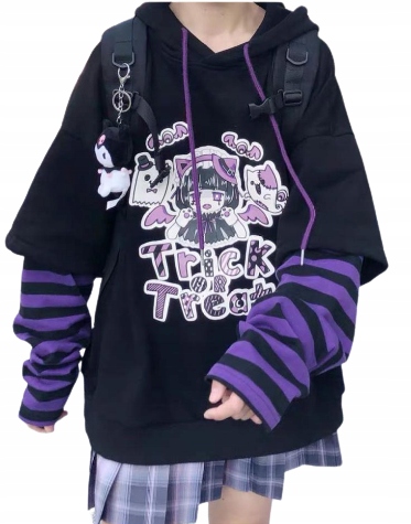 

Bluza Anime Z Kapturem Goth harajuku Hikigawa