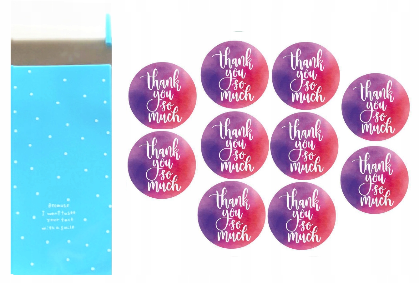 

G13 Woreczki Do Prezentów MODEL9 Naklejki 10szt