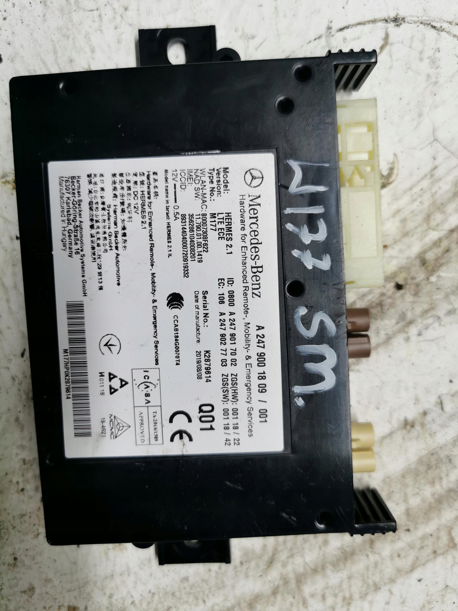 module control unit HERMES MERCEDES A-KLASA W177 18