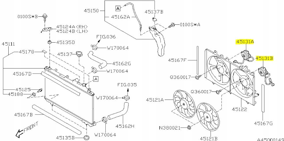 SILNIK WENTYLATORA SUBARU LEGACY OUTBACK USA 19-