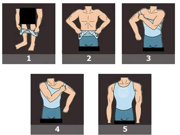 KOSZULKA MĘSKA WYSZCZUPLAJĄCA PODKOSZULKA SLIM Rozmiar M