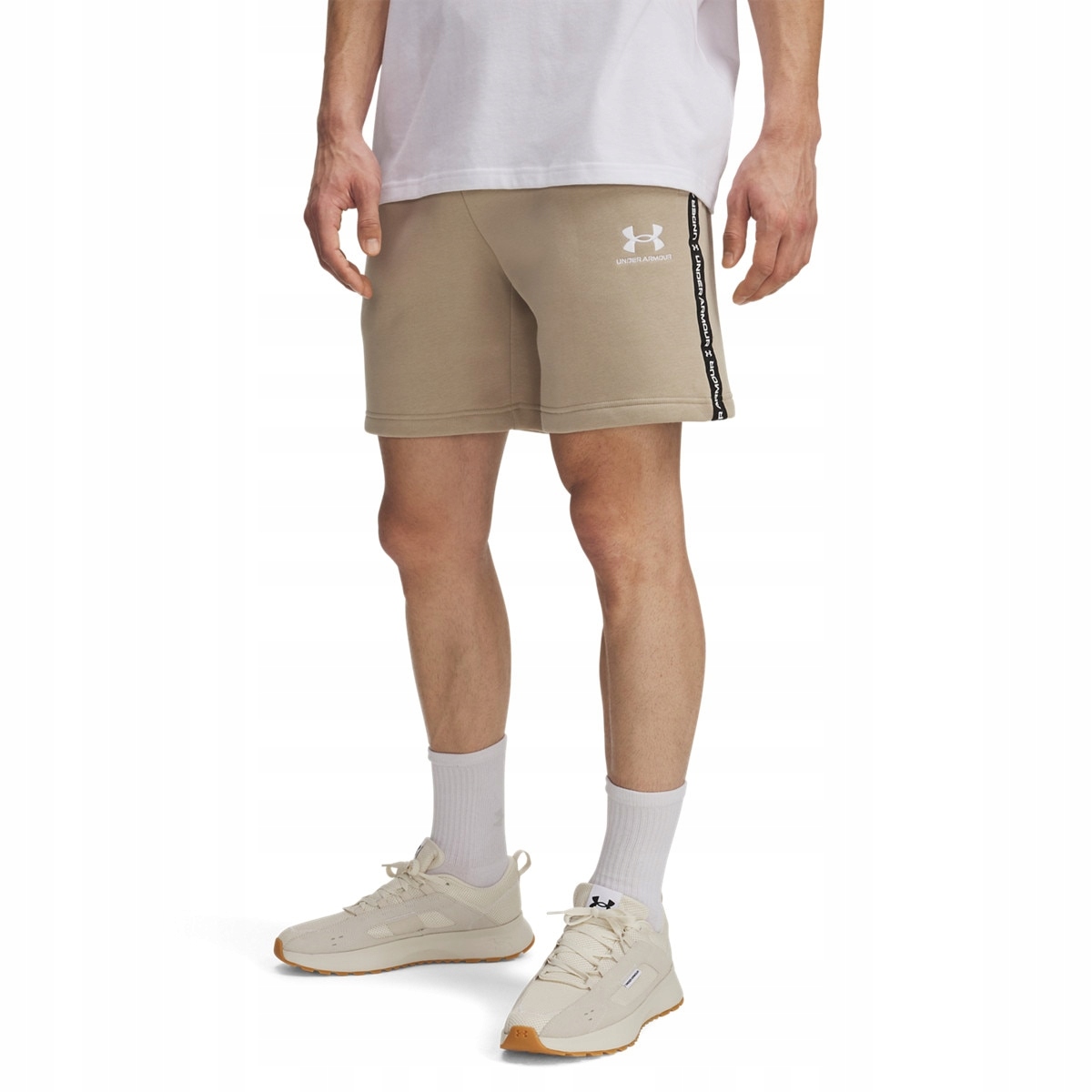 Under Armour Pánské kraťasy Under Armour Ua Icon Fleece Short Taping-BRN
