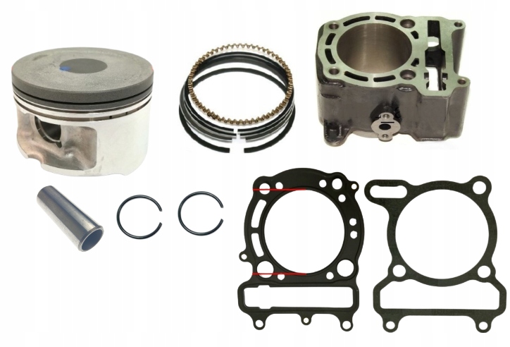 ZESTAW CYLINDER + TŁOK/PIERŚCIENIE 70MM Quad ATV Linhai Hytrack 300/310S