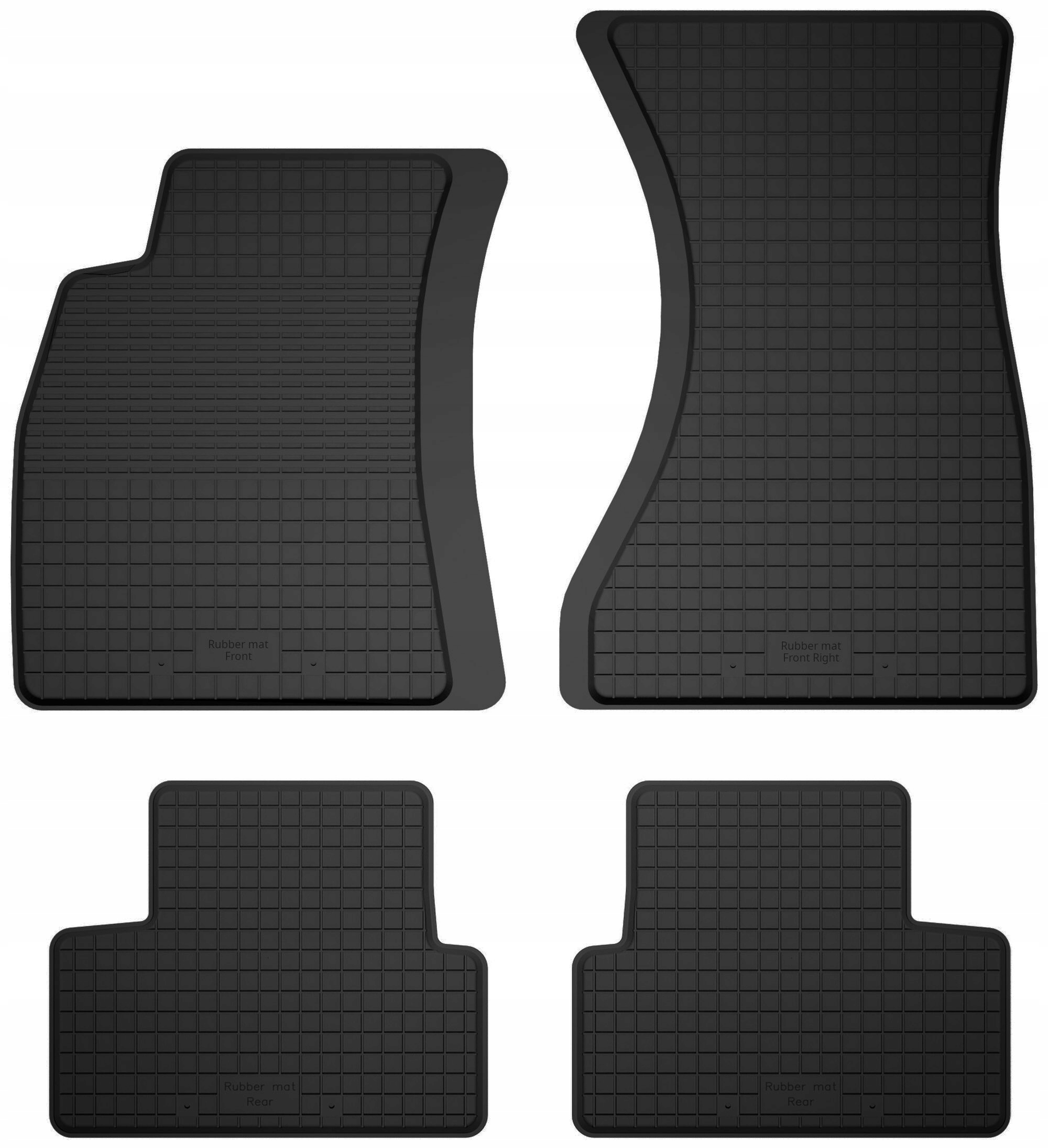 AUTÓSZÖNYEGEK GUMI FEKETE - VÁLYÚS 2CM SZETT