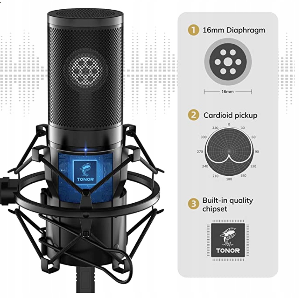 Mikrofon studyjny Tonor Q9 EAN (GTIN) 0883569538326