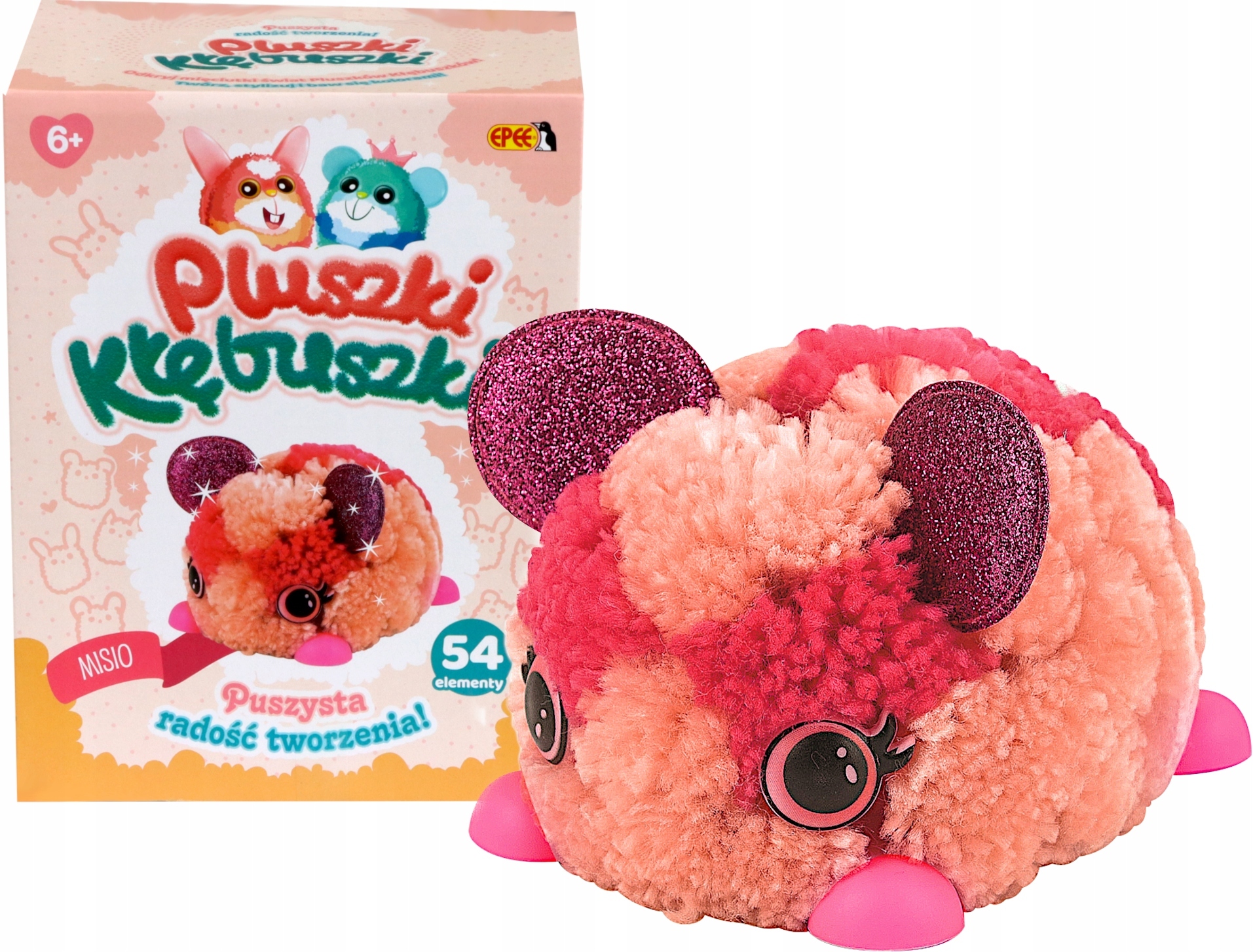 

Pluszki Kłębuszki Misio Pluszak Z Włóczki 54 El 6+