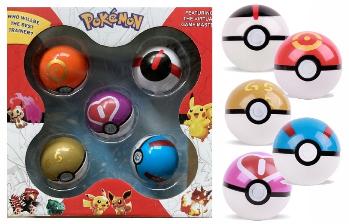 

Zestaw 5 Sztuk Pokeball Figurka Pokemon Go