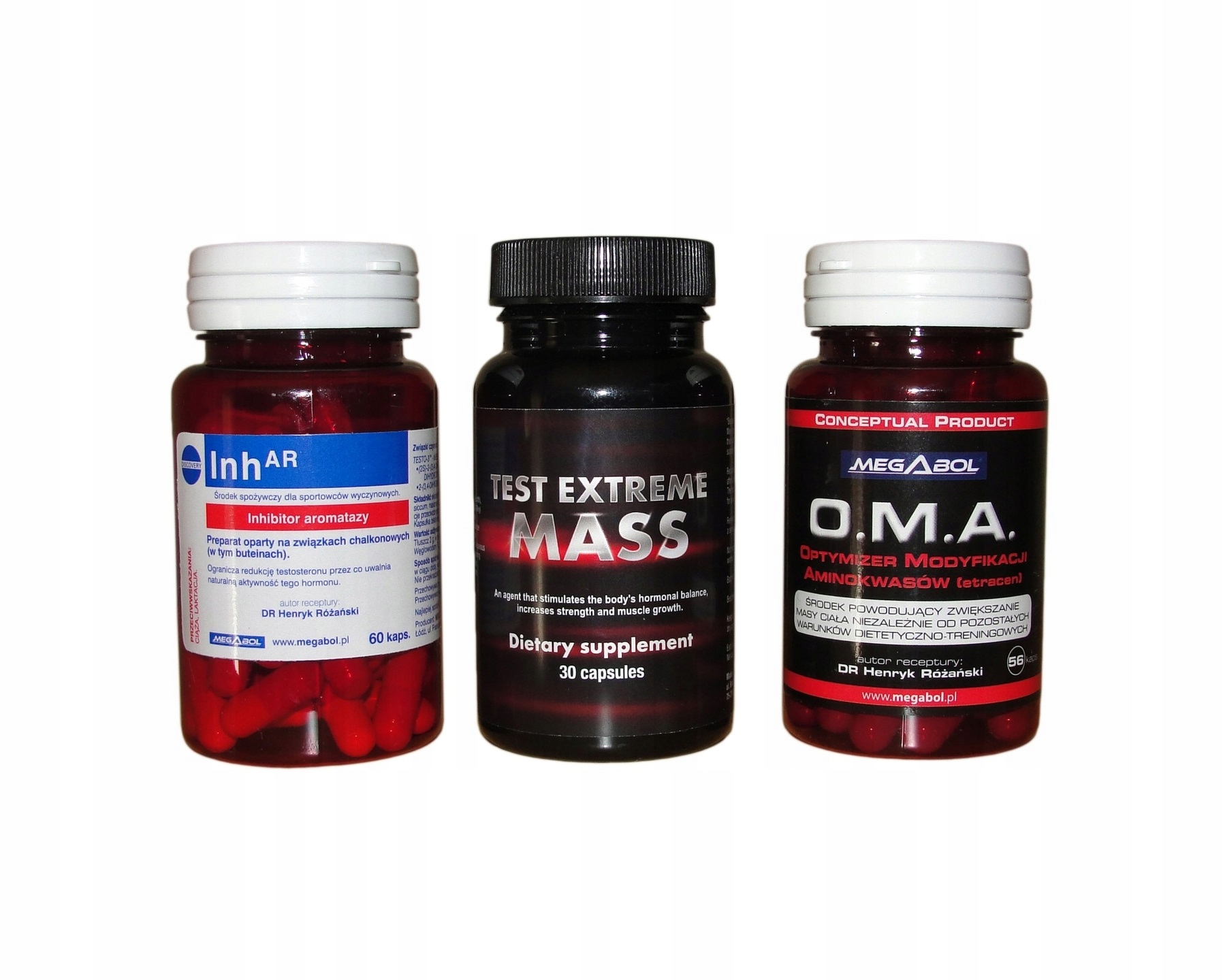 Silná sada Test Extreme Oma Inhar pískavice na hmotu svalová síla steroly