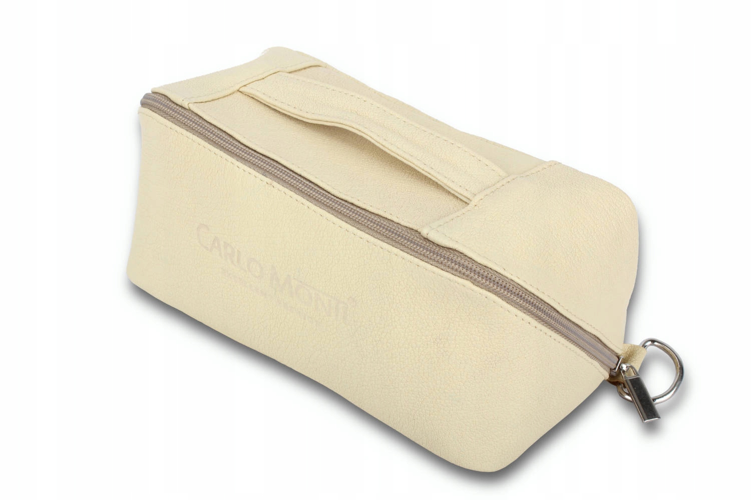 Elegantní Rozkládací kožená kosmetika z přírodní světlé kůže KOS2-MS