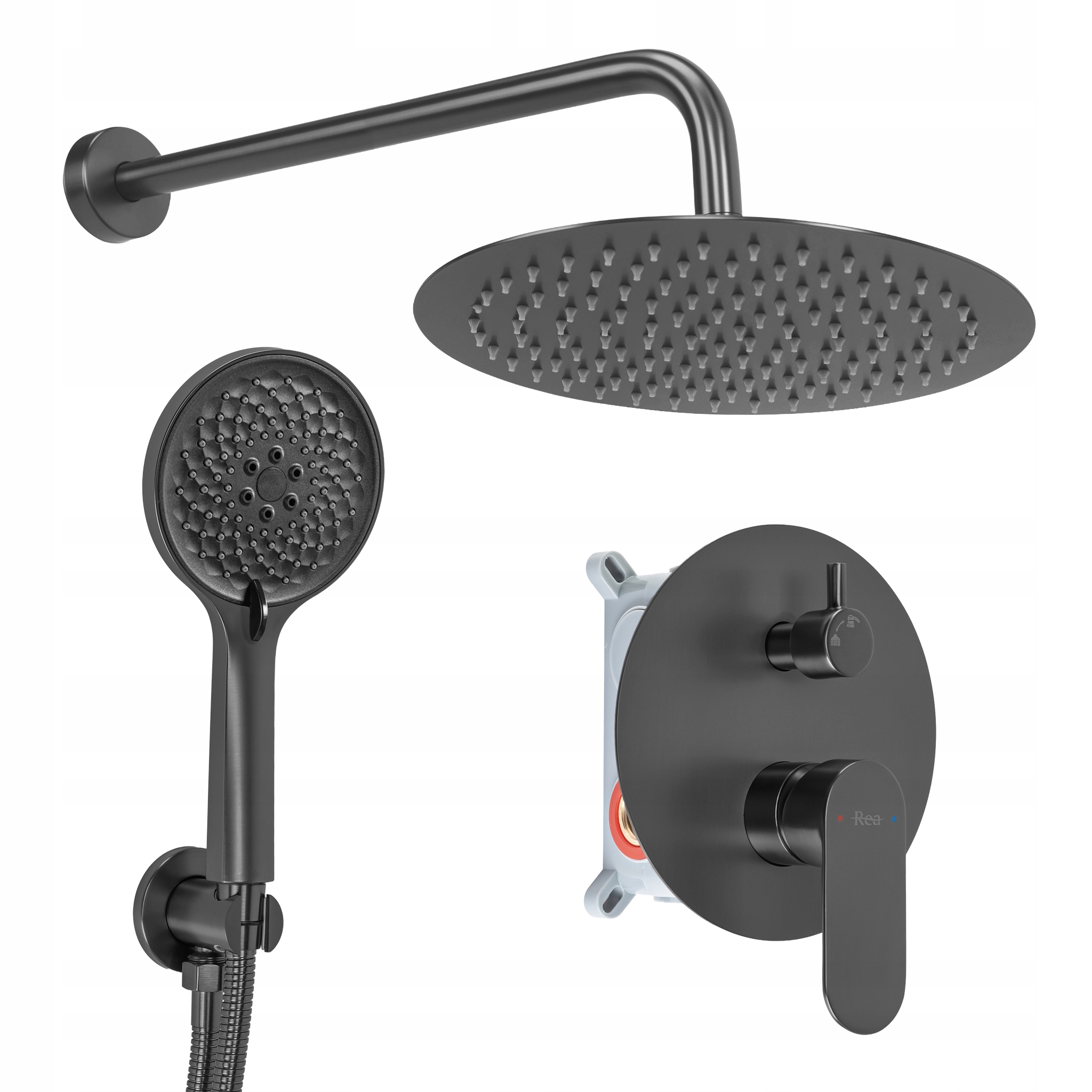 Podomítkový sprchový set Rea Drop Titan Box