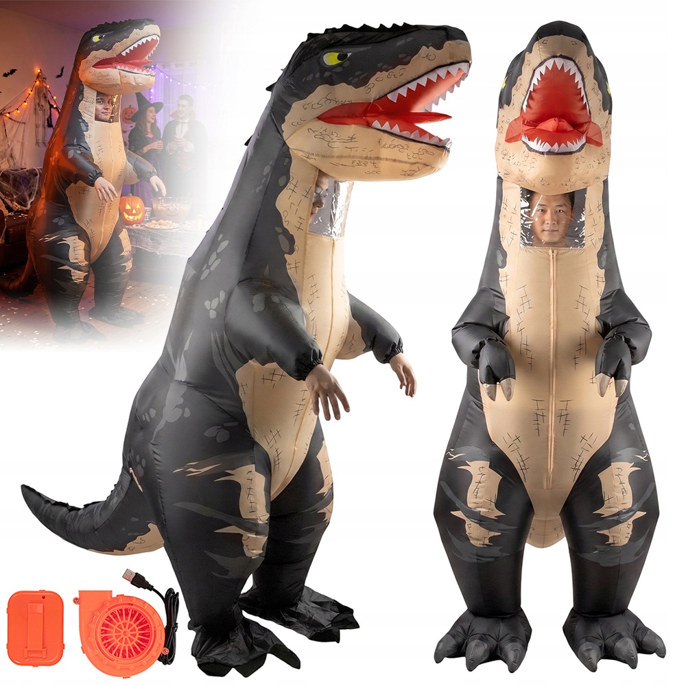 Nafukovací Kostým Dinosaurus Kostým Převlek Pro Dospělé 190 CM Halloween