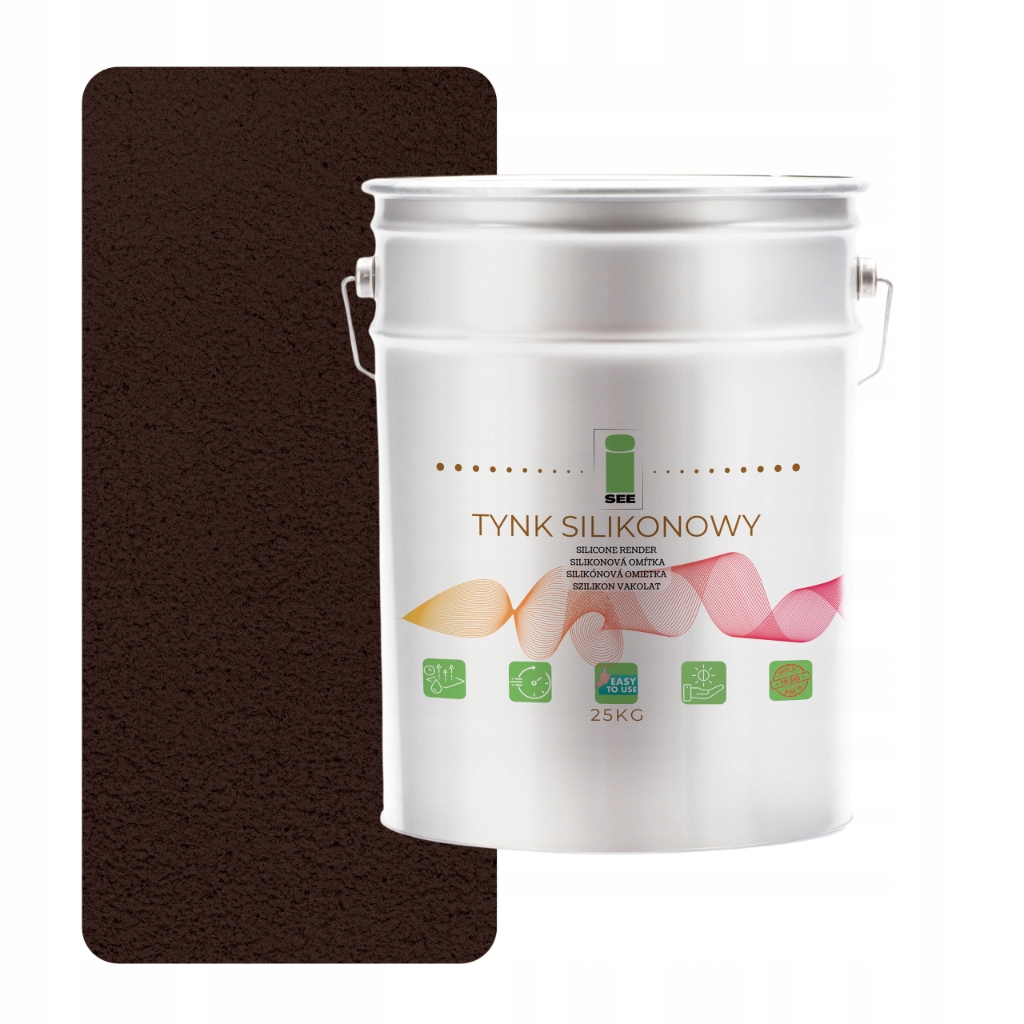 Silikónová Omietka 8017 Fasádna Vonkajšia Hnedá Čokoládová 1.0 MM 25 Kg