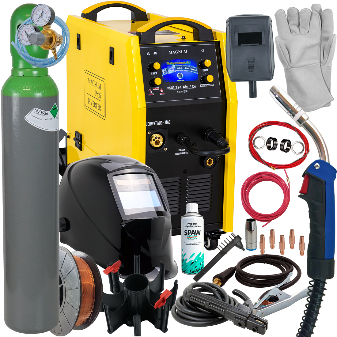 Сварочный аппарат Migomat MAGNUM MIG 291 TIG MMA 280A ALU
