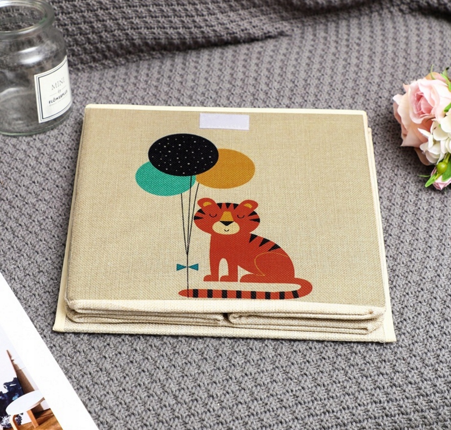 Pudełko na zabawki z pokrywką tygrys Stan opakowania oryginalne