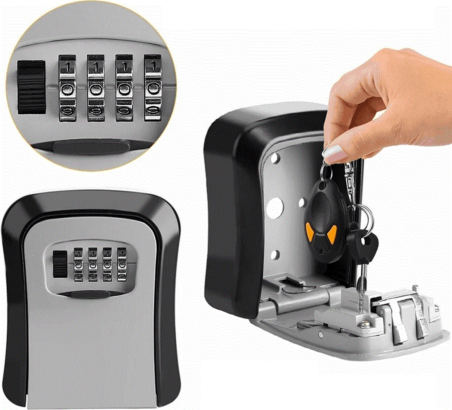 Metalowy Sejf Na Klucze Pieniądze Skrzynka Szafka Kasetka Skrytka Z Szyfrem