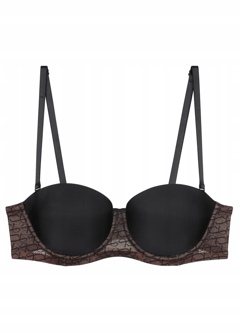 Černá bardotka podprsenka Triumph vyztužená Signature Sheer Wdp 75B