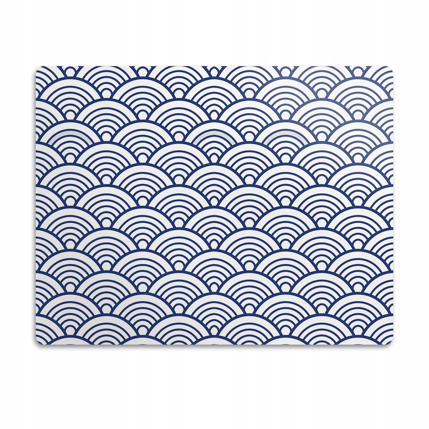 Levně Pro psa pod misky Rybí šupiny modré 60x40 cm