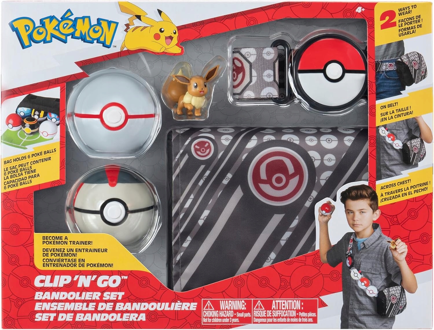 POKEMON CLIP'N'GO BANDOLIER EEVEE 2 KULE TORBA PKW3157