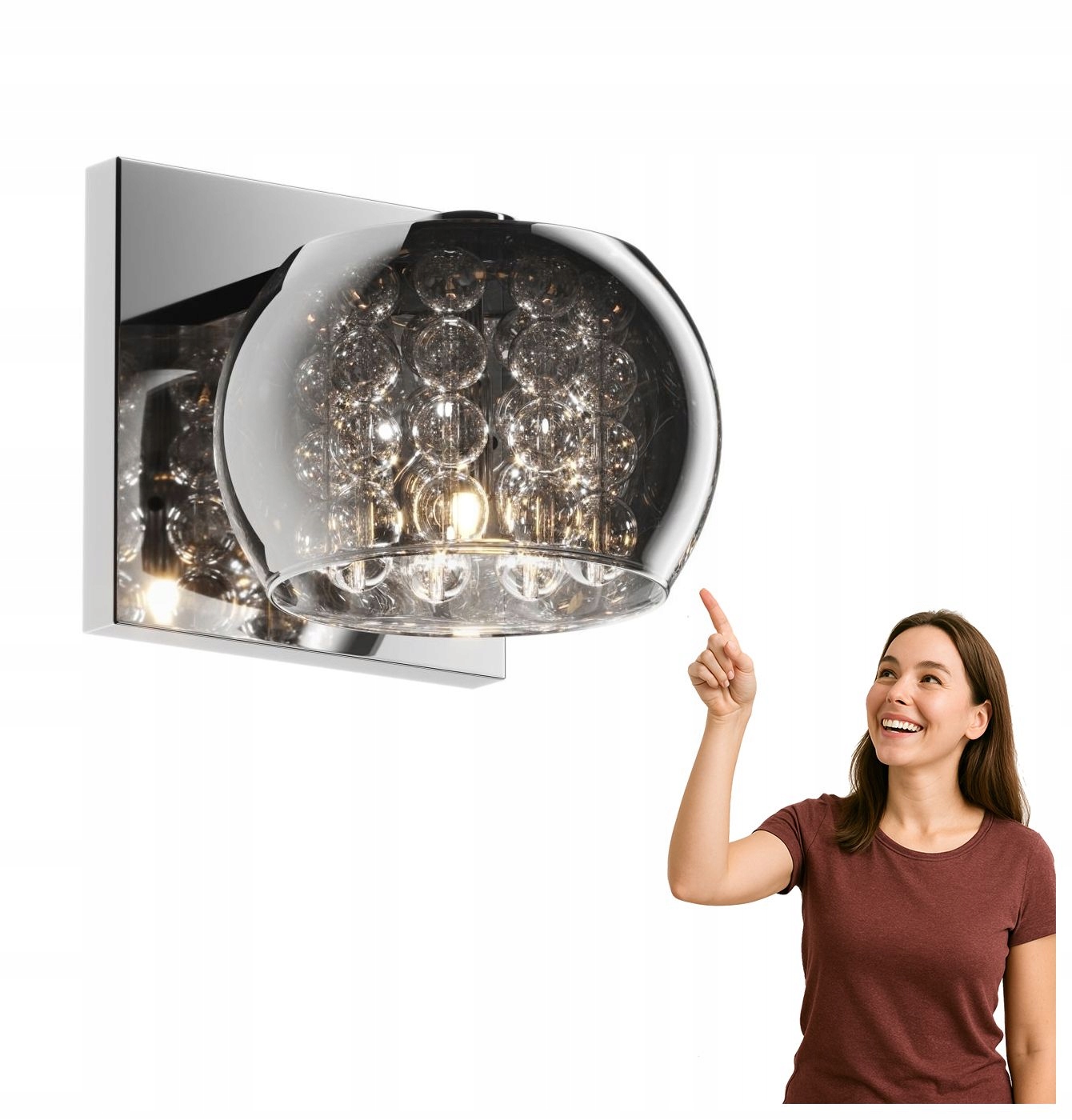 Nástenné svietidlo Crystal W0076-01A-B5FZ Zuma Line