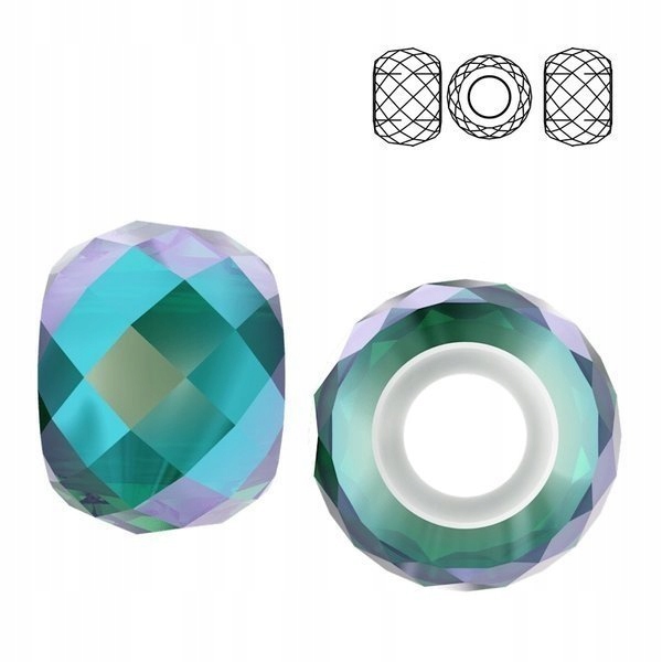 5043 MM 11 Swarovski Briolette XXL Emerald SHIM2x